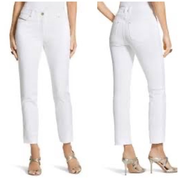 NWT! Chico’s Platinum Denim White Jeans - Picture 1 of 9
